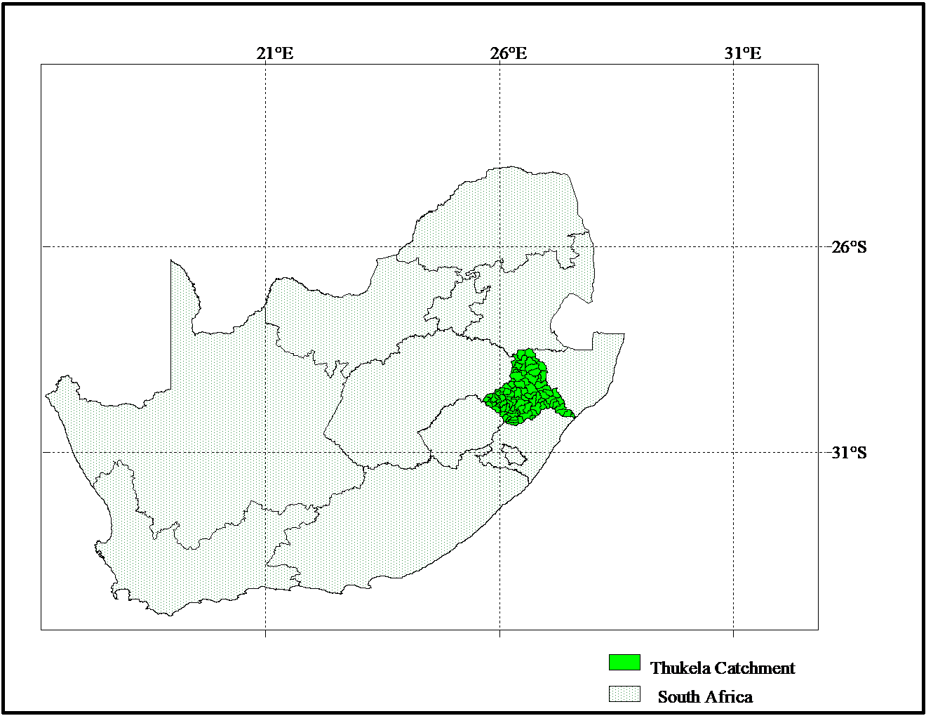 Figure 3.1 Thukela location map.